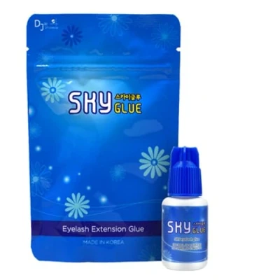 Imagen de P Beauty Pegamento para pestañas extensiones de pestañas, Sky Glue Type D+ 5 ml Ultra fuerte agarre tecnología 3D o volumen Tiempo secado 2 segundos Durabilidad 6 semanas