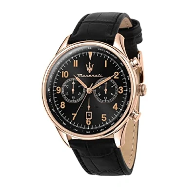 Imagen de Maserati Reloj para Hombre, Colección Traguardo, con Movimiento de Cuarzo y función cronógrafo, en Acero pvd Gris R8873612009