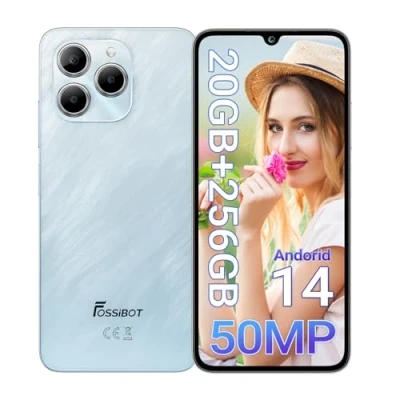 Imagen de FOSSiBOT S2 4G Smartphone, teléfono móvil Android 14, sin Contrato, 20GB+256GB/1TB, de 6,72 Pulgadas FHD+, 50 MP + 16 MP, teléfonos móviles 5000 mAh,