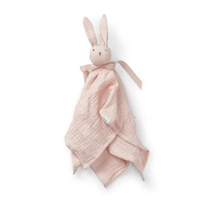 Imagen de Elodie Details Mantita de apego bebé, Peluche Conejo doudou, Toalla Seguridad para recién Nacidos, dudus Extra Suave Dormir, Blinkie Muselina 100% algodón orgánico con Öko Tex, Mae Rosa