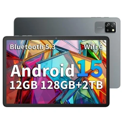 Imagen de Blackview Tab 60 WiFi Tablet 10 Pulgadas, PC Android 14, 12GB RAM + 128GB ROM/2TB TF, 6 Widevine L1, Mode 5100 mAh Batería Gaming Dual Cámara 8MP+5MP/WPS Suite/HD IPS