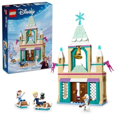 Imagen de LEGO Disney Frozen Castillo Helado de Arendelle Maqueta Palacio Juguete para Niñas 5 Años o Más, Mini Muñecas Elsa, Anna y Muñeco Olaf, Figura Pingüino, Juguetes Princesas 43265