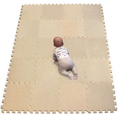 Imagen de YIMINYUER® 20 Piezas (30cmx30cmx1cm Cada Pieza), Infantiles Alfombrillas para Puzzles, Bebés Alfombras Puzzles y Juegos, Niños Alfombra Puzzle Bebe R10G301020