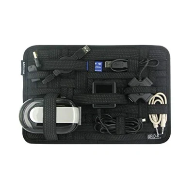 Imagen de Cocoon GRID IT! Organizador de bolsillo con cintas elásticas, multifuncional y portátil, talla mediana 12&quot; x 8&quot;, 30.5 x1 20.3cm Negro