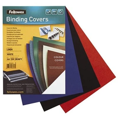 Imagen de Fellowes 5361401 Portadas para encuadernar de polipropileno, A4, transparente
