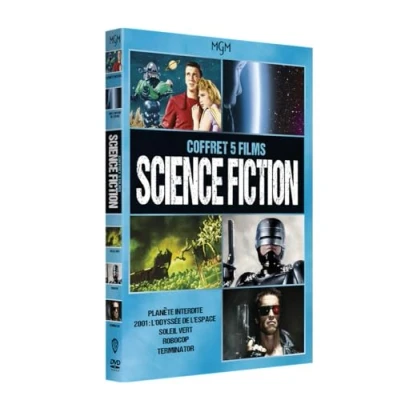 Imagen de Collection 5 films Science fiction : La Planète interdite + 2001 L&#039;Odyssée de l&#039;espace Soleil vert Terminator Robocop [Francia] [DVD]