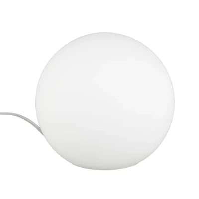 Imagen de Reality R5220 07 PingPong Lámpara de Sobremesa con Bombilla E27 no Incluida, 25 W, 230 V, A++, E, IP20, Vidrio, color Blanco, 18,5 x 20 cm, Diámetro cm