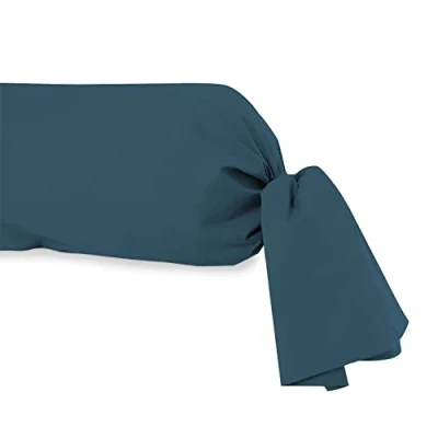 Imagen de Soleil d&#039;ocre Funda de almohada algodón 57 hilos, Azul Pato, 45 x 185 cm