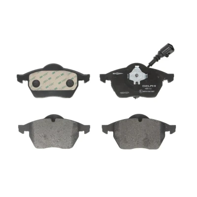 Imagen de DELPHI LP1525 Juego de pastillas freno con contacto avisador desgaste Chapa antichirridos sin accesorios SEAT: Ibiza 3, Leon I Hatchback