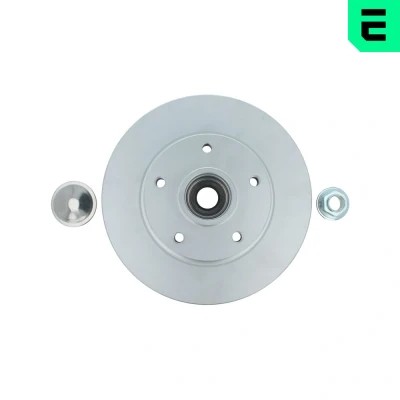 Imagen de OPTIMAL 702983BS5 Disco de freno 260 8 5/5 macizo revestido con cojinete rueda incorporado, anillo sensor magnético incorporado RENAULT: Megane 4