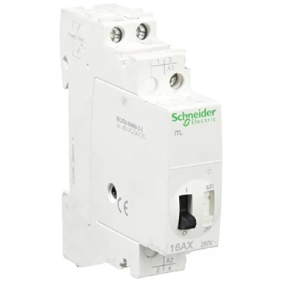 Imagen de Schneider Electric A9C30212 iTL Telerruptor, 2P, 2 NO, 16A, 24 VCD, 48 VCA, 50/60Hz, 84mm x 18mm 60mm
