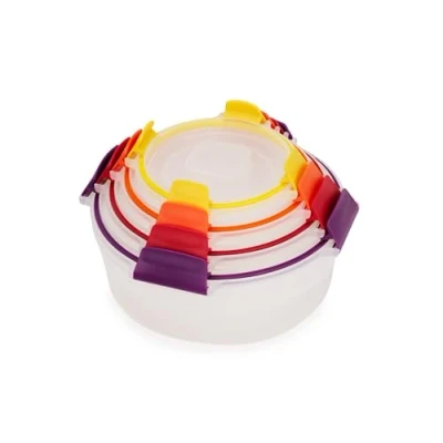 Imagen de Joseph Nest Lock Food Containers, Plastic, Multicolour