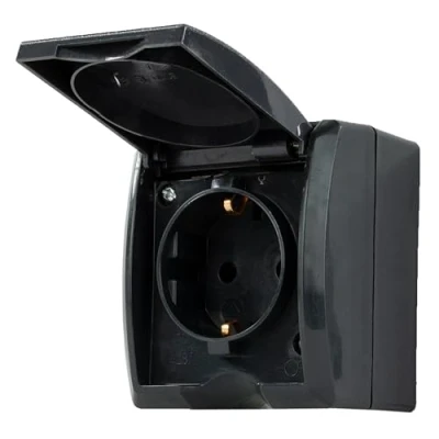 Imagen de REV 0007031900 AquaForm Toma de corriente (IP44 unipolo, empotrable, antracita
