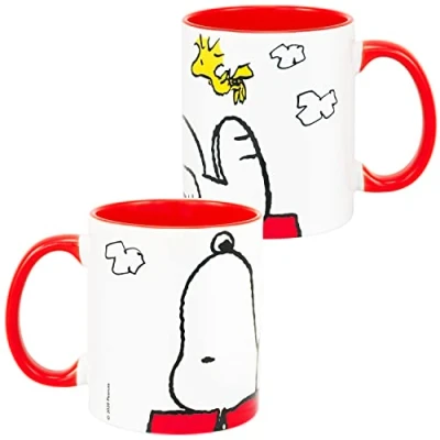Imagen de The Peanuts Snoopy Taza de café (cerámica, 320 ml), color blanco