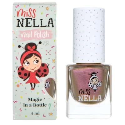 Imagen de Miss Nella COSMIC CUTIE Esmalte de uñas especial oro metalizada para niños, con fórmula despegable, a base agua y sin olor