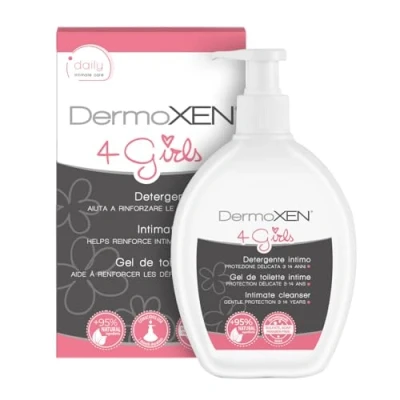 Imagen de DERMOXEN 4 GIRLS Gel Limpiador Higiene Intima Perdiátrico para Niños de 2 a 13 años. Jabón Intimo Suave.Contra Picores y Rojeces. Sin Sles, Parabenes, Alérgenos. 200 ml