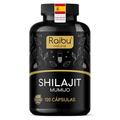 Imagen de Shilajit Puro del Himalaya Original 120 Cápsulas de Alta Dosis y Biodisponibilidad 1300 mg por Diaria con 50% Ácido Fúlvico Probado en Laboratorio Sin Aditivos Raibu