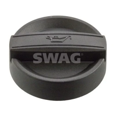 Imagen de SWAG 20 10 3923 Tapa, tubuladura de relleno aceite negro con junta BMW: 3 Sedán, X3, Coupé