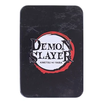 Imagen de Paladone Cartas de Juego Demon Slayer Baraja Oficial con Lata Coleccionable, Merchandising Anime