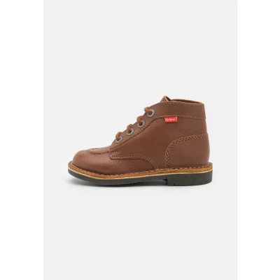 Imagen de Kickers KICK COL Botines con cordones para niños, Talla: 28, Camel Zapatos