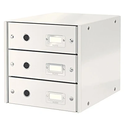 Imagen de Leitz Buc de cajones, 3 A4, Blanco, Click and Store, 60480001