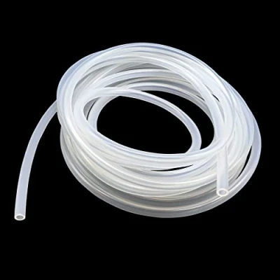 Imagen de iMeistek Manguera de silicona flexible grado alimenticio, 5 mm ID x 8 OD, longitud metros,tubo para agua y aire, trasiego por bomba.