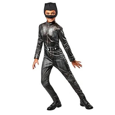 Imagen de Rubies Disfraz Selina Kyle Deluxe para niña, con jumpsuit ajustado efecto brillante y detalles impresos. Lujo oficial halloween, navidad, carnaval, cumpleaños, 702990_L