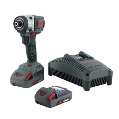 Imagen de Ingersoll Rand Atornillador de Impacto Batería Kit W3111, Herramienta Inalámbrica 1/4&quot; con 20 V, Llave Ligera y Compacta