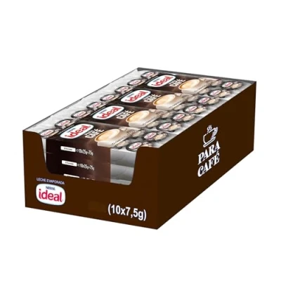 Imagen de Nestlé Ideal leche evaporada semidesnatada en porciones Caja de 24 x 10 0.075 g