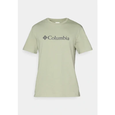 Imagen de Columbia Basic LOGO Short Sleeve Camiseta estampada, Hombre, Talla: Small, Safari