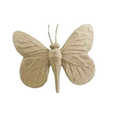 Imagen de Clairefontaine ES Decopatch Mariposa con diseño de papel maché, 22 cm x 25 4 cm, color marrón