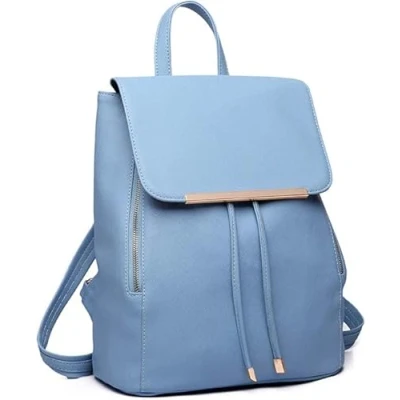 Imagen de Miss Lulu mochila pequeña impermeable para mujer, de ciudad, moderna piel sintética viajes, trabajo, escuela