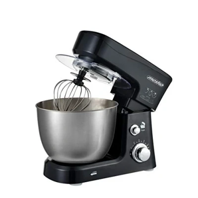 Imagen de Mesko MS4217 Robot Cocina Batidora Amasadora Repostería, Recipiente Acero Inoxidable de 3,5 l, 6 Velocidades, Gancho para Amasar, Varilla Mezcladora, 1200 W