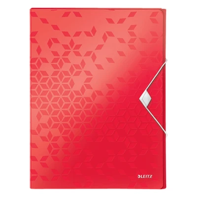 Imagen de Leitz WOW Caja Archivador, Material Liviano de PP, Carpeta Proyectos Roja, Ancho Lomo 30 mm, 46290026