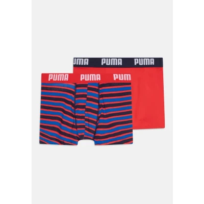 Imagen de Puma BOYS Everyday Striped 2 PACK Culotte para niños, Talla: 7 8a, Black