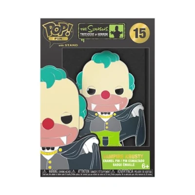 Imagen de Funko Large Enamel Pin Horror: Simpsons Krusty The Clown Pins de Esmalte Broche Coleccionable para Mochilas Y Bolsos Idea Regalo Mercancia Oficial TV Fans