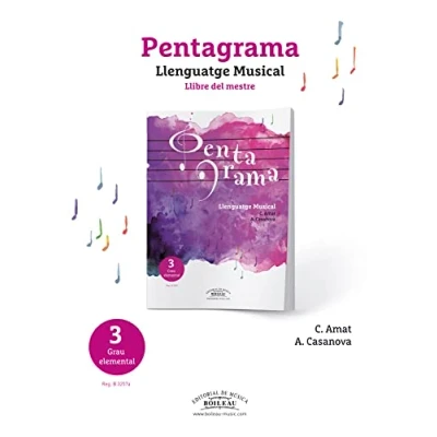 Imagen de Pentagrama Llenguatge Musical 3 Grau Elemental: Llibre del Mestre