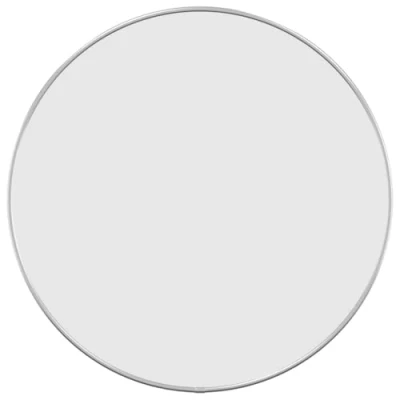 Imagen de vidaXL Espejo de Pared Redondo Colgante Decoración Dormitorio Salón Sala Estar Pasillo Tocador Cuarto Baño Entrada Plateado Ø 50 cm