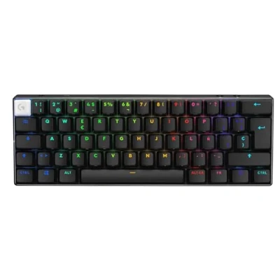 Imagen de Teclado gaming Logitech G Pro X 60, Inalámbrico, Lightspeed Bluetooth, RGB Lightsync, Interruptores ópticos, Teclas PBT Personalizables, PC, Negro
