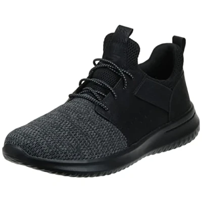 Imagen de Skechers Delson Camben, Zapatillas para Hombre, Black Mesh W Synthetic, 42.5 EU