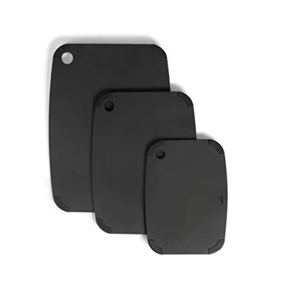 Imagen de Lacor Tabla Corte, Fibra Madera + Silicona, Negro, Mediano