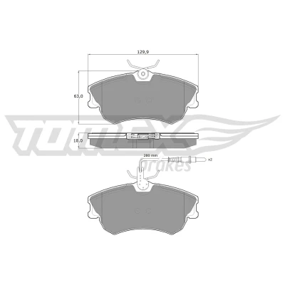 Imagen de Juego de pastillas TOMEX Brakes TX 13 47