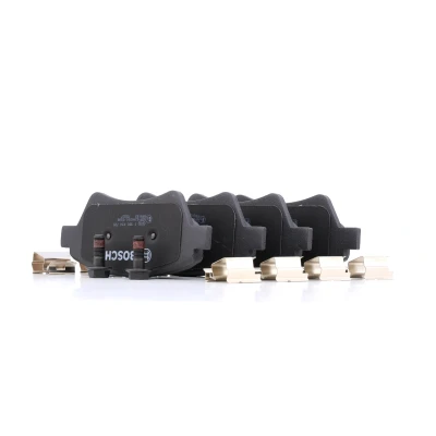 Imagen de BOSCH 0 986 494 725 Juego de pastillas freno Low Metallic con instrucciones montaje, Chapa antichirridos, tornillos RENAULT: Kangoo I