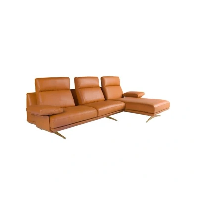 Imagen de Sofá chaise longue derecha piel 6227
