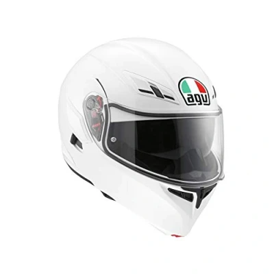 Imagen de AGV 1021A4HY_001_S Compact ST Solid Casco Modular, Blanco, S