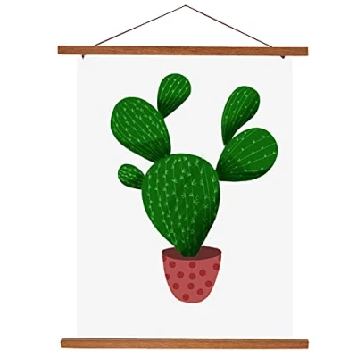 Imagen de Marco de Fotos Madera Magnética Cartel Natural DIY Picture Poster Obra Arte para La Decoración del Hogar Pared Teca, Longitud 21 cm, 30 40 50 cm Disponible (21cm)