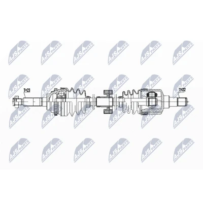Imagen de NTY NPW DW 051 Árbol de transmisión Eje delantero, derecha 828 DAEWOO: Matiz I Hatchback