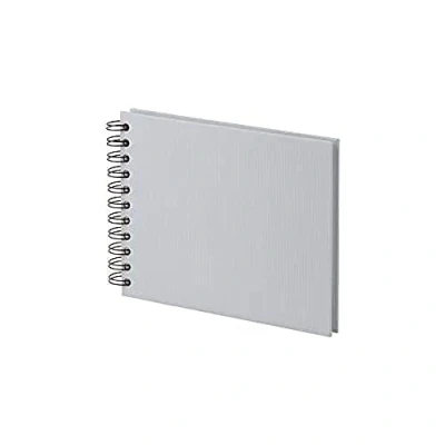 Imagen de Rössler Papier 1329452171 S.O.H.O. Álbum de fotos Wire O 195 x 145 mm, 40 páginas blanco hueso, Piedra, 1 unidad