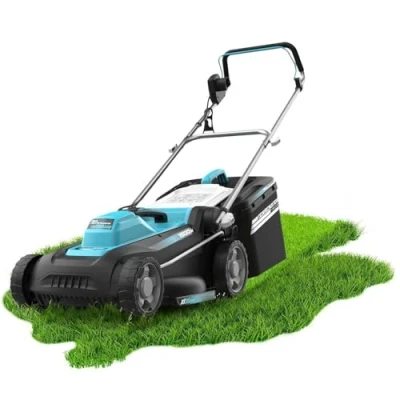 Imagen de Cecotec Cortacésped de Cable Terrenator 360 Flex Z. 1500W, Ancho Corte 36cm, Cambio Altura Sistema Z Tech, 3in1 con Mulching, Ruedas Traseras XL, Seguridad Tecnología BeltDrive