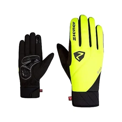 Imagen de Ziener Guantes de Ciclismo Donni GTX INF PR para Hombre, Invierno, Primaloft, Gore Tex Infinium, Color Amarillo, 9,5